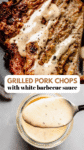 GRILLED PORK CHOPS SAUCE PINTEREST IMAGE.