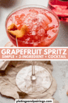 Grapefruit aperol spritz pinterest image.