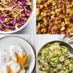 COLLAGE OF SIDES FOR CORNED BEEF HASH.