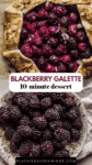 Blackberry galette pinterest image.