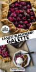 blackberry galette pinterest image.