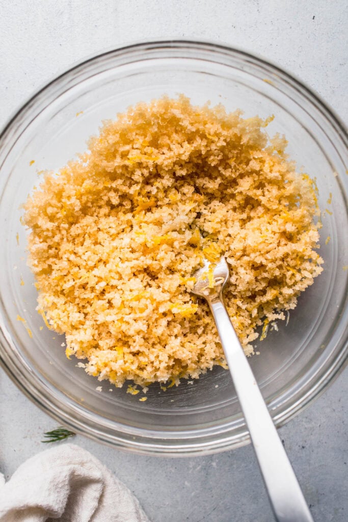 Panko in bowl. 
