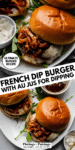 French Dip Burger