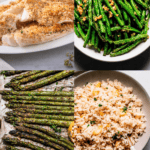 Collage of sides for haddock.