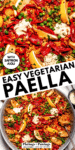 vegetarian paella pinterest image.