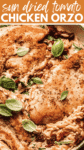 Creamy Chicken Orzo Recipe pin