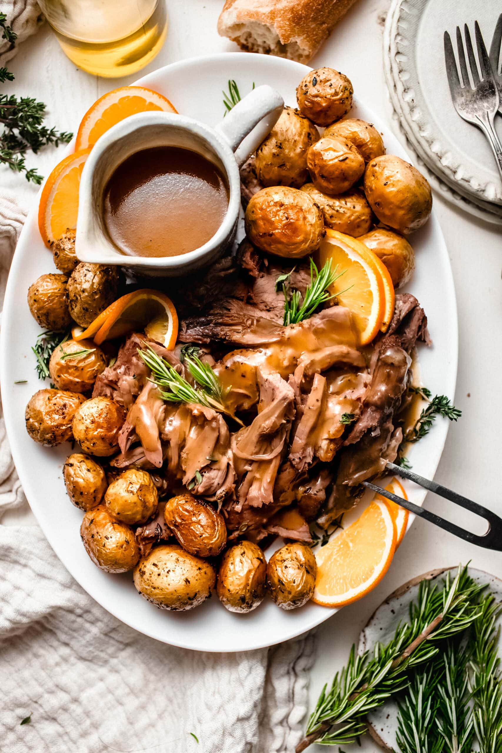 Braised Lamb Shoulder with Gravy