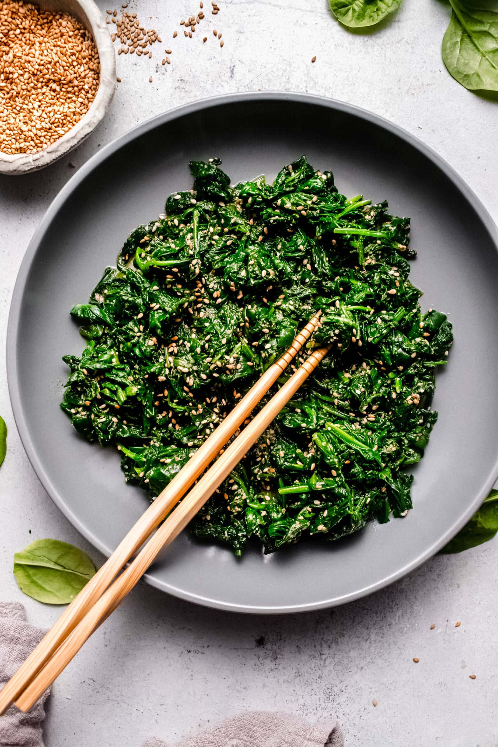 Japanese Spinach Salad 