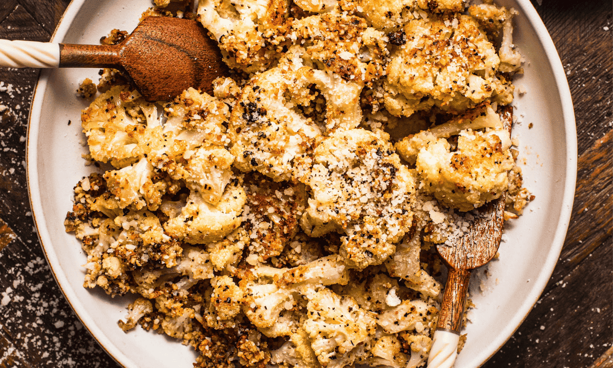 Cacui Roasted Cacio e Pepe Cauliflower (Healthy & Delicious Side Dish)