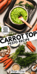 Carrot Top Pesto