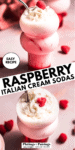 Raspberry Italian cream soda pinterest image.