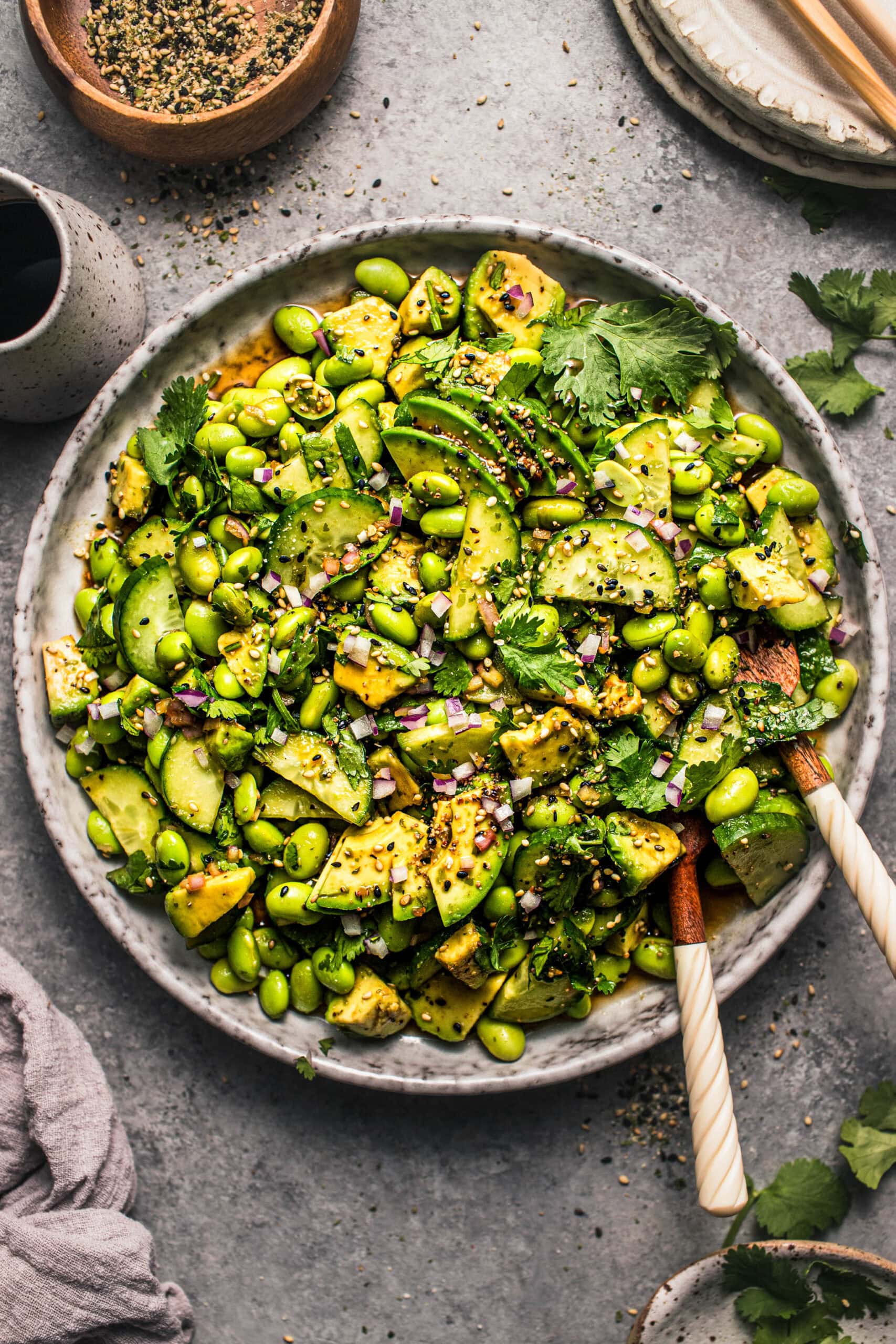 Cucumber Edamame Salad