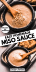 Miso sauce pinterest image.