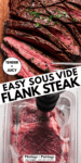 SOUS VIDE FLANK STEAK PINTEREST IMAGE.