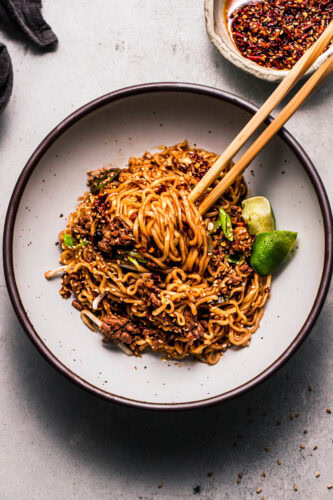 Ground Beef Ramen Noodles 