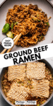 Ground Beef Ramen Noodles