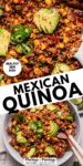 One-Skillet Mexican Quinoa pinterest image.