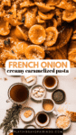 French onion pasta pinterest image.