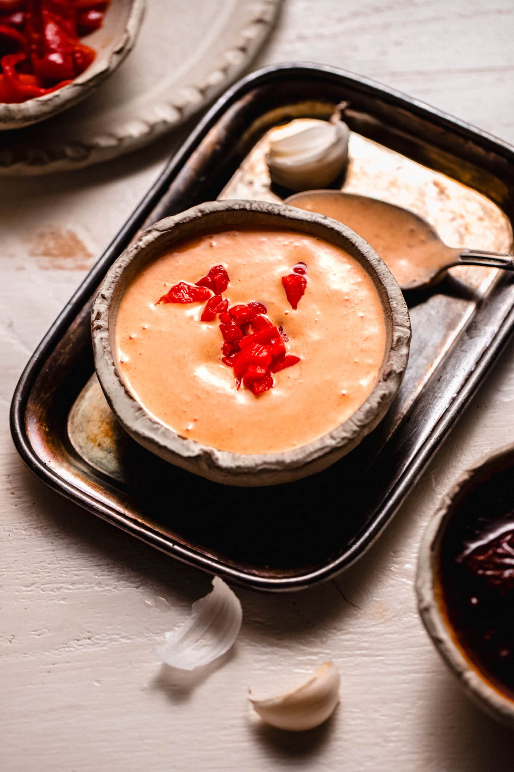 Roasted Red Pepper Aioli with Garlic