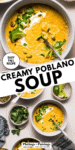 Creamy Poblano Soup with Corn & Potatoes