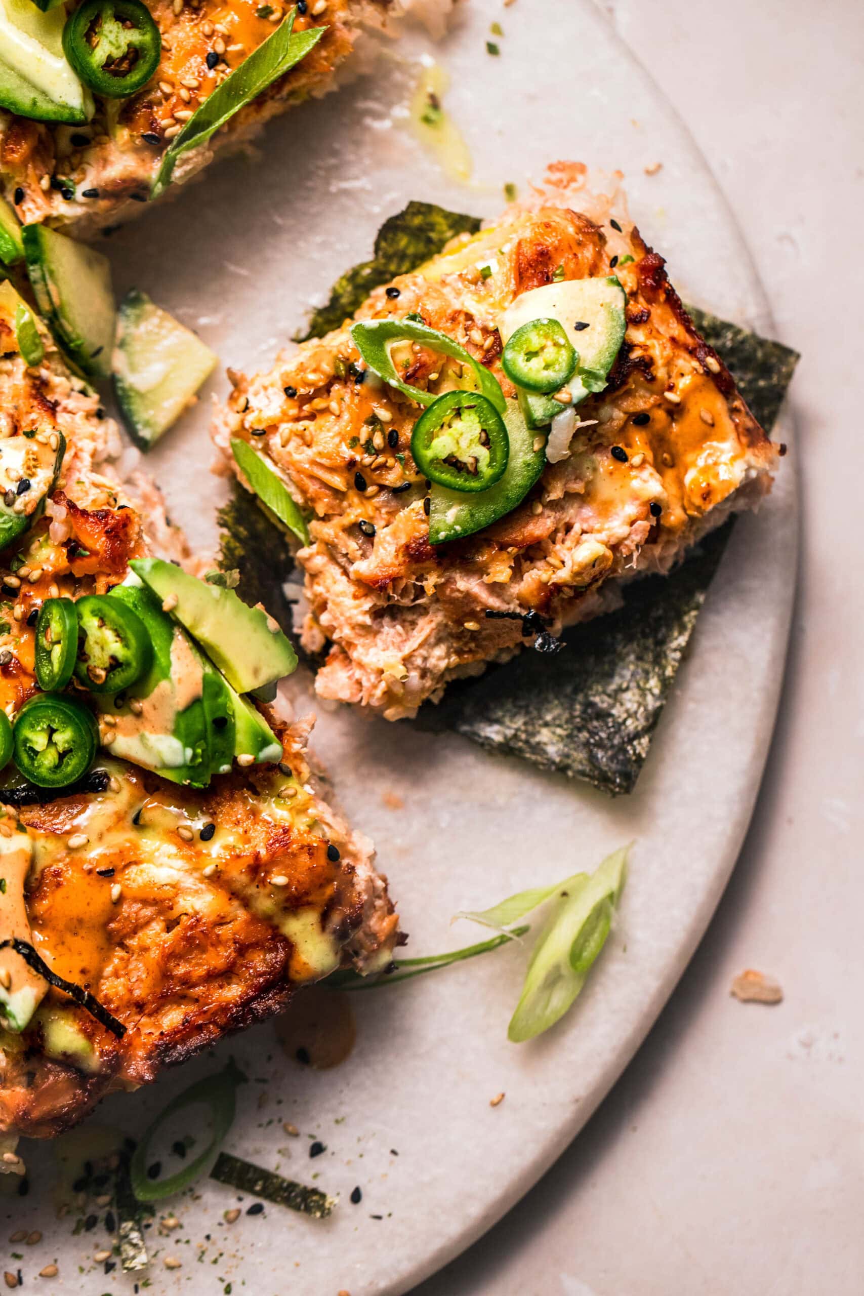 Salmon Sushi Bake 