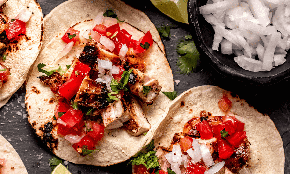 Grilled Chicken Street Tacos - Platings + Pairings