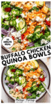 Buffalo Chicken Quinoa Bowls