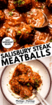 Salisbury Steak Meatballs with Gravy