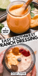 Southwest Ranch Dressing pinterest image.