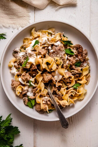 Ground Turkey Stroganoff