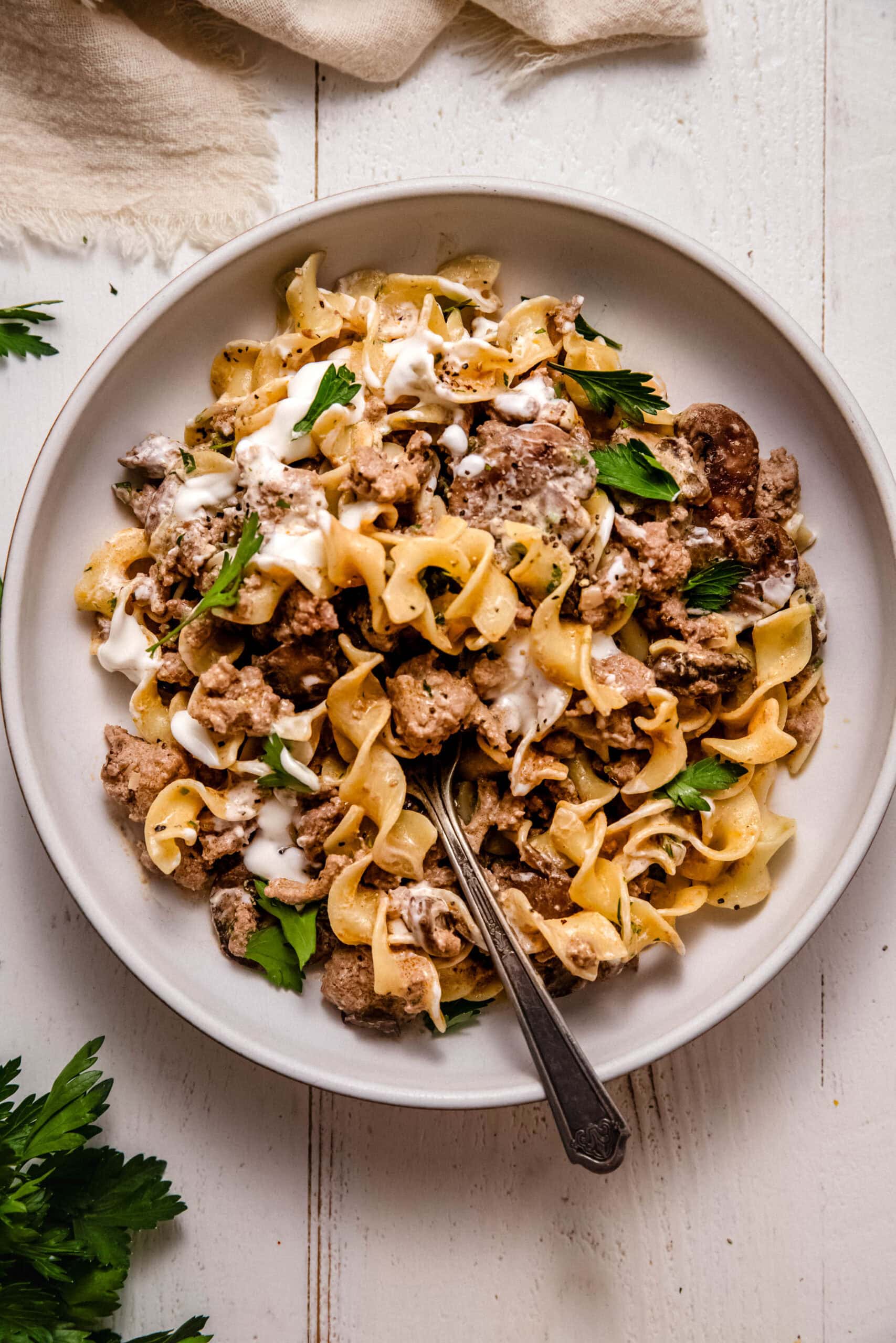 Ground Turkey Stroganoff