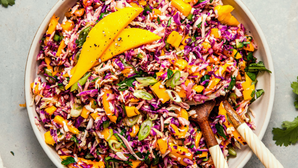 Forget Basic Coleslaw—This Mango Version Is So Much Better