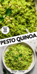 Easy Pesto Quinoa Recipe with Pine Nuts