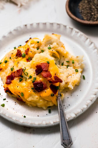 Twice Baked Mashed Potatoes